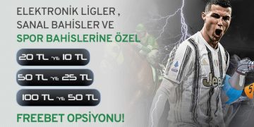 Klasbahis 10/25/50 TL Opsiyonlu FreeBet Bonusu klasbahis freebet bonusu