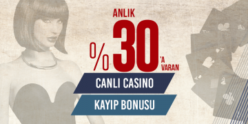 Oleybet Anlık %30'a varan Canlı Casino Kayıp Bonusu oleybet 8