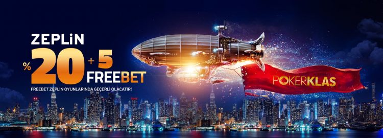 zeplin yuzde20 5freebet bonus