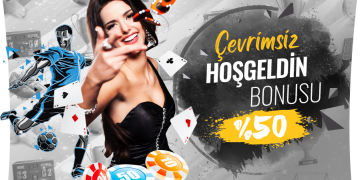 %50 Çevrimsiz Casino Hoşgeldin Bonusu