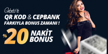 Grbets QR ve Cepbank %20 Yatırım Bonusu grbets bonus 10