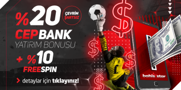 Bahisstar %20 Çevrimsiz Cepbank Bonusu + %10 Freespin bahisstar-cepbank-yatirim