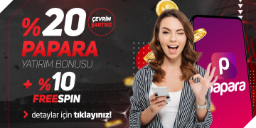 Bahisstar %20 Çevrimsiz Papara Bonusu + %10 Freespin bahisstar-papara
