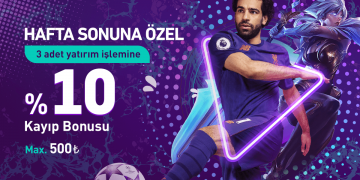 Betsilin Hafta Sonu 3 Yatırıma %10 Kayıp Bonusu betsilin-kayip-haftasonu