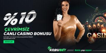 Korubet %10 Çevrimsiz Canlı Casino Bonusu korubet-cevrimsiz-canli-casino
