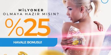 Milyoner %25 Havale Yatırım Bonusu milyoner-havale
