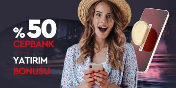 Kalebet %50 Cepbank Yatırım Bonusu kalebet-cepbank