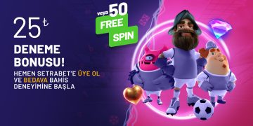 Setrabet 25 TL Deneme Bonusu / 50 Free Spin setrabet-deneme