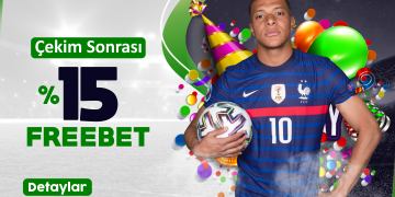 Şutbet Çekim Sonrası %15 Freebet Bonusu bethouse-freebet