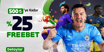 Şutbet 500 TL'ye Kadar %25 Freebet Bonusu bethouse-freebet-bonus