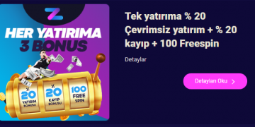 Zagabet Tek Yatırıma % 20 Çevrimsiz Yatırım + % 20 Kayıp + 100 Freespin zagabet-yatirim