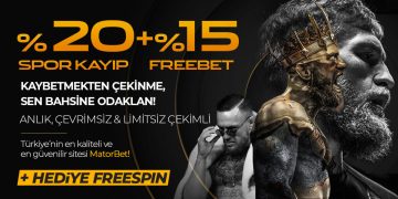 Matorbet %20 Spor Kayıp + %15 Freebet Bonusu matorbet-kayip-bonusu