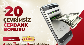 Retrobet %20 Çevrimsiz Cepbank Bonusu retrobet-cepbank