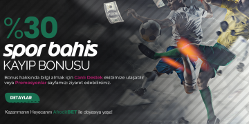 Afroditbet %30 Spor Kayıp Bonusu afroditbet-spor-kayip