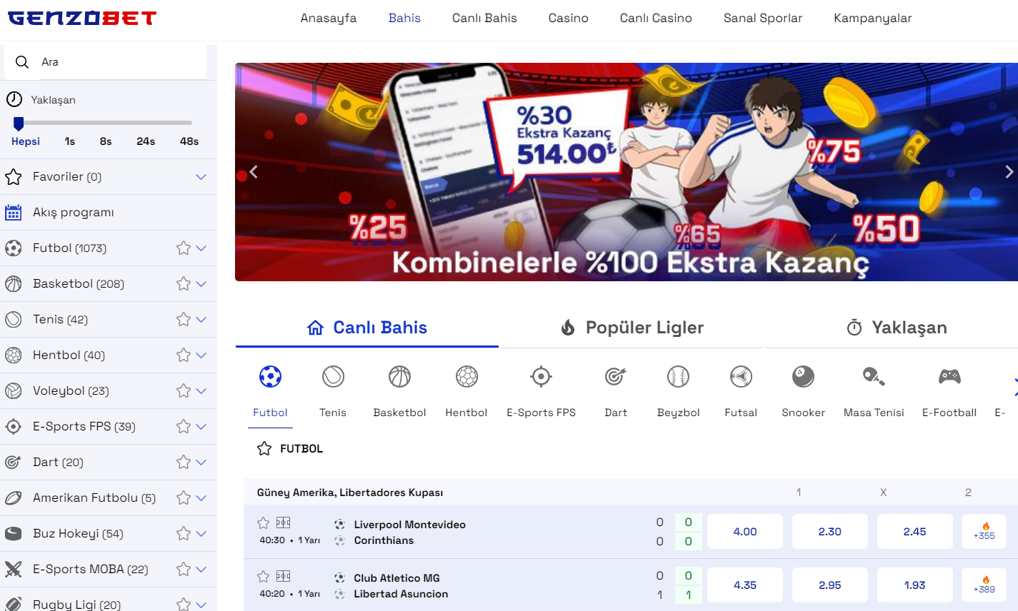 gonzobet spor bahisleri 1