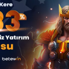 Betewin 333% Çevrimsiz Slot Yatırım Bonusu betewin cevrimsiz slot